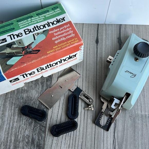 Buttonholer Sewing attachment automatic stitch #7 - Picture 2 of 12